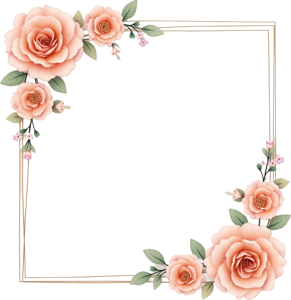 Elegant Floral Frame